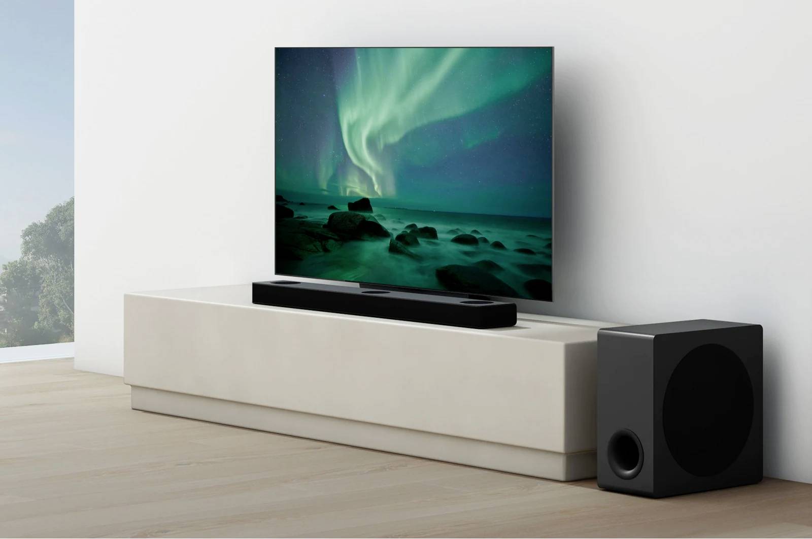 LG Electronics DS80QY.DDEULLK Soundbar Schwarz inkl. kabellosem Subwoofer, Dolby Atmos®, WLAN, Bluetooth®, USB