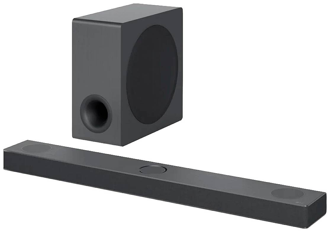 LG Electronics DS80QY.DDEULLK Soundbar Schwarz inkl. kabellosem Subwoofer, Dolby Atmos®, WLAN, Bluetooth®, USB