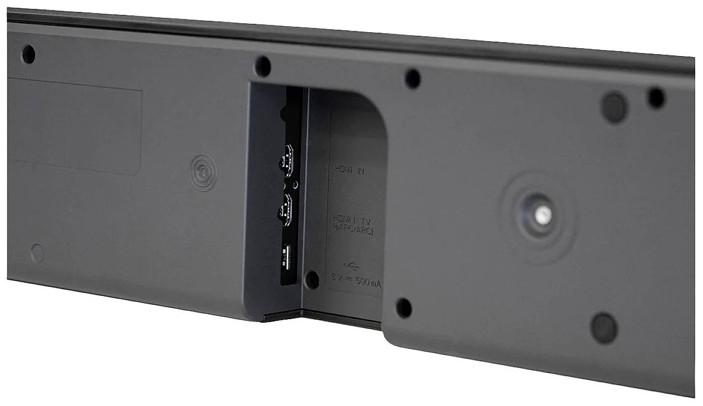 LG Electronics DS80QY.DDEULLK Soundbar Schwarz inkl. kabellosem Subwoofer, Dolby Atmos®, WLAN, Bluetooth®, USB