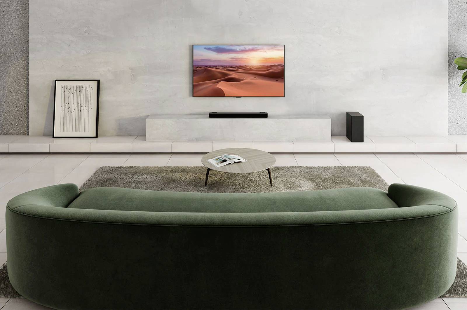 LG Electronics DS75Q.DDEULLK Soundbar Dunkelgrau inkl. kabellosem Subwoofer, WLAN, Bluetooth®, USB