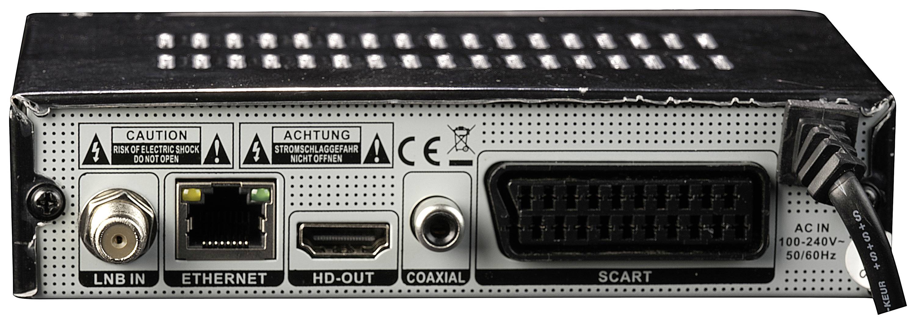 Denver DVBS-207HD HD-SAT-Receiver Front-USB, LAN-fähig Anzahl Tuner: 1