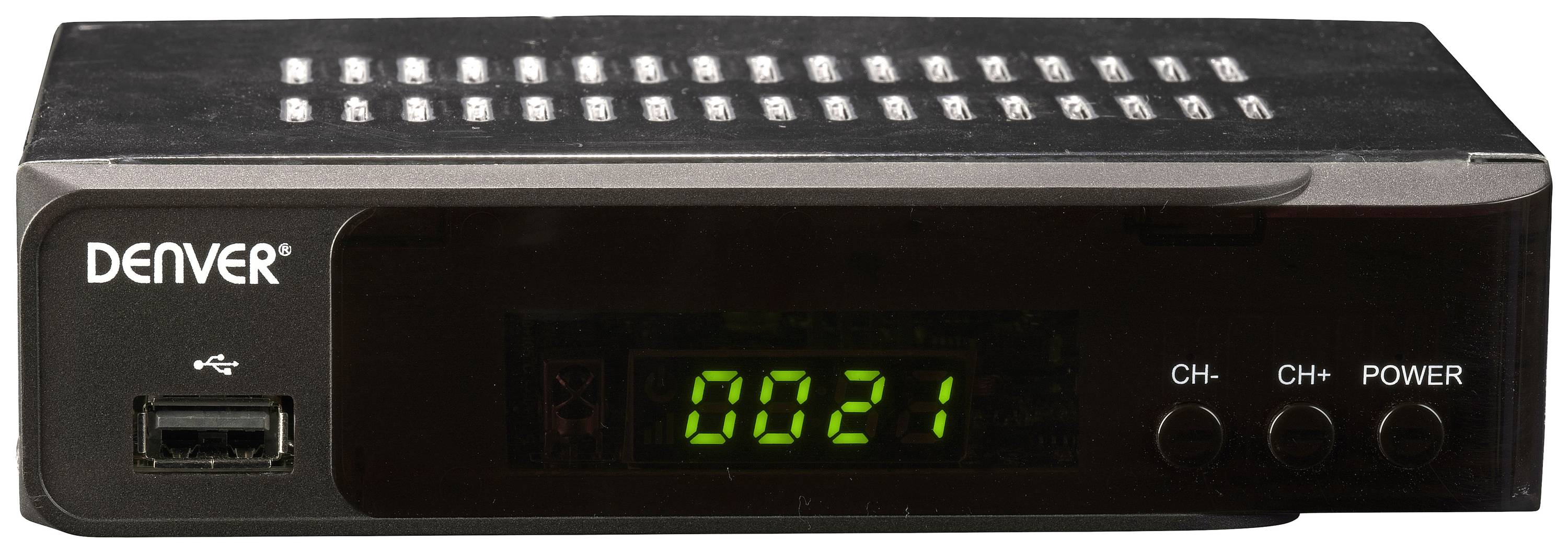 Denver DVBS-207HD HD-SAT-Receiver Front-USB, LAN-fähig Anzahl Tuner: 1