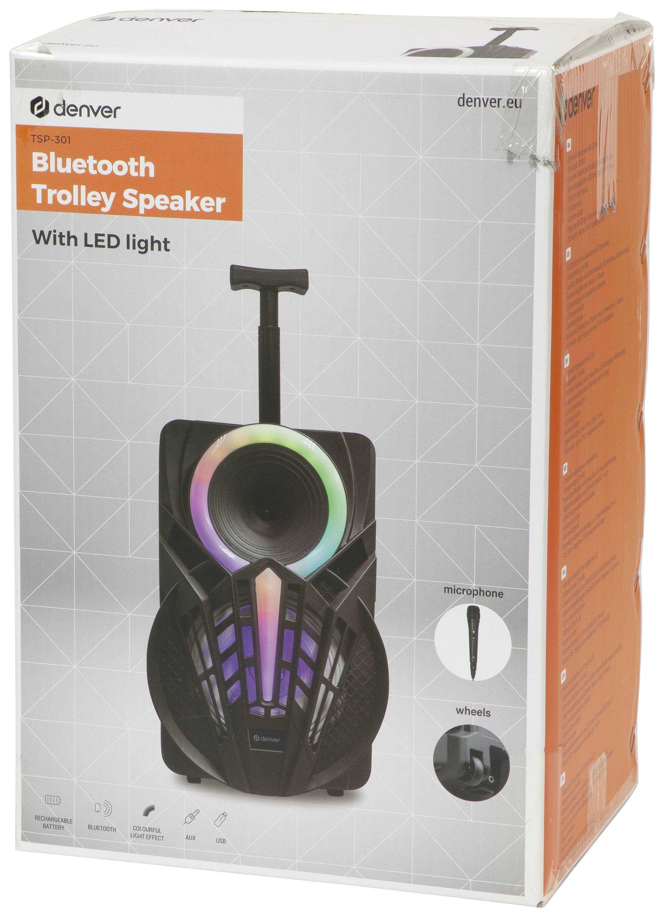 Denver TSP-301 Party Lautsprecher 20.3 cm 8 Zoll 12 W 1 St.