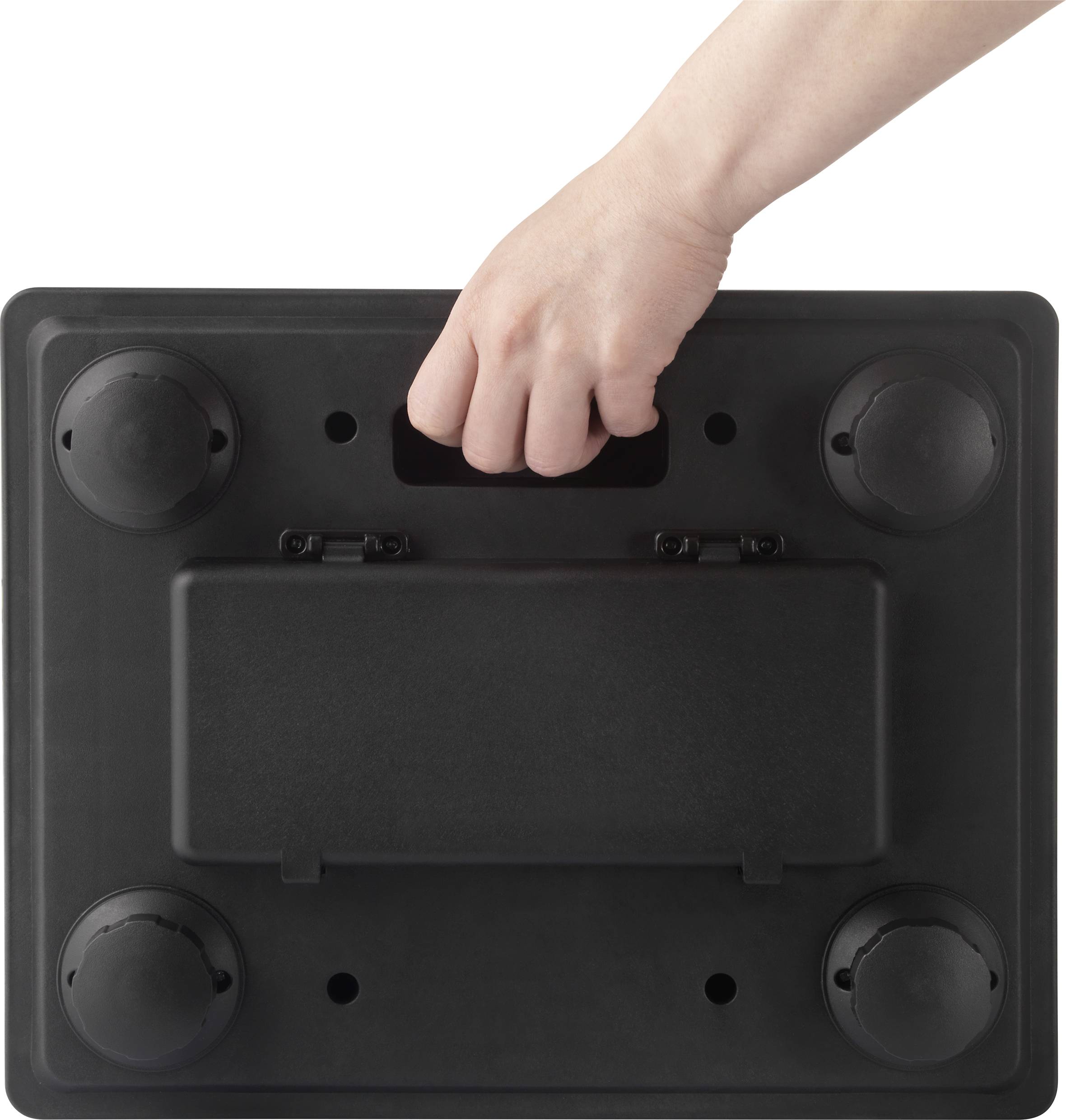 VOLTCRAFT PLS-220S Plattformwaage Wägebereich (max.) 200kg Ablesbarkeit 50g batteriebetrieben, netzbetrieben Edelstahl