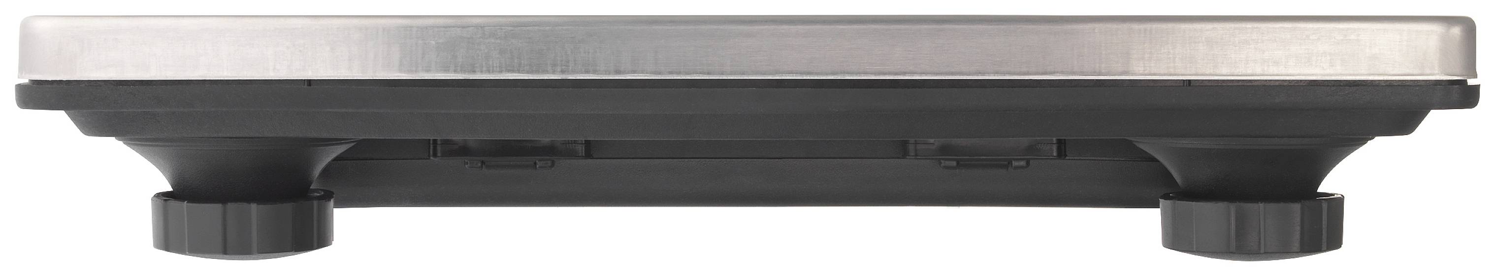 VOLTCRAFT PLS-220S Plattformwaage Wägebereich (max.) 200kg Ablesbarkeit 50g batteriebetrieben, netzbetrieben Edelstahl