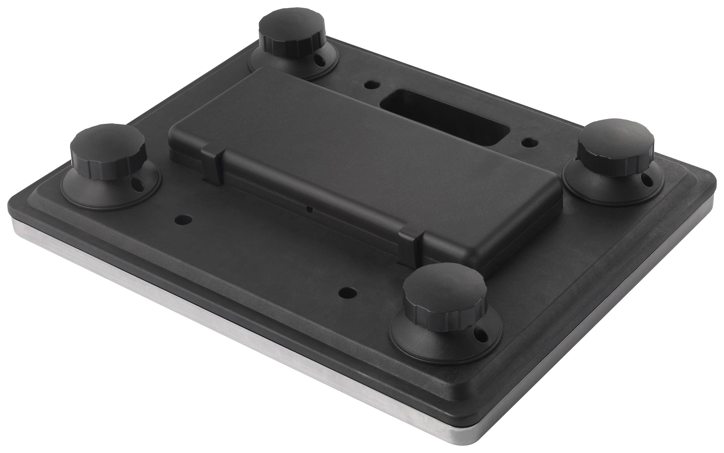 VOLTCRAFT PLS-220S Plattformwaage Wägebereich (max.) 200kg Ablesbarkeit 50g batteriebetrieben, netzbetrieben Edelstahl