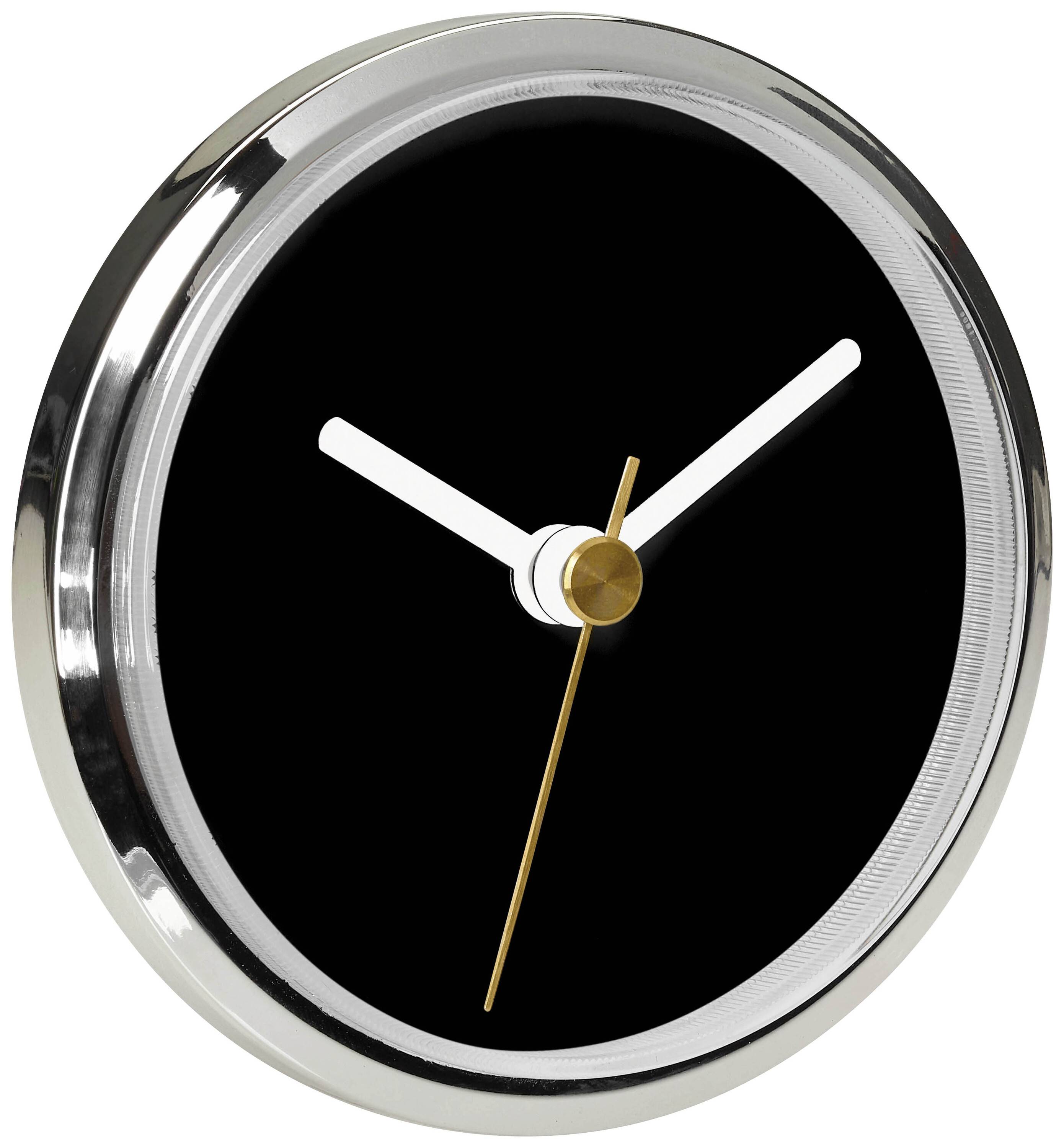 TFA Dostmann 60.3543.02 Funk Funkuhr 90mm x 36mm Chrom (glänzend) zum Einbau