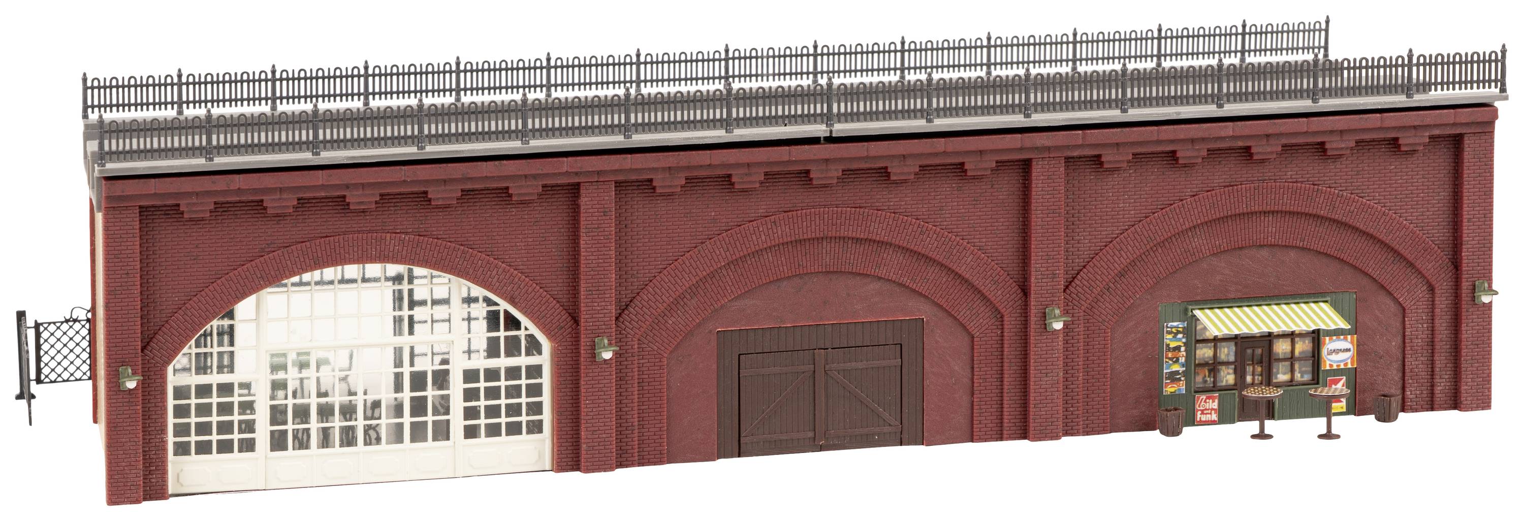 Faller 120571 H0 Arkaden mit Geschäften und Inneneinrichtungen