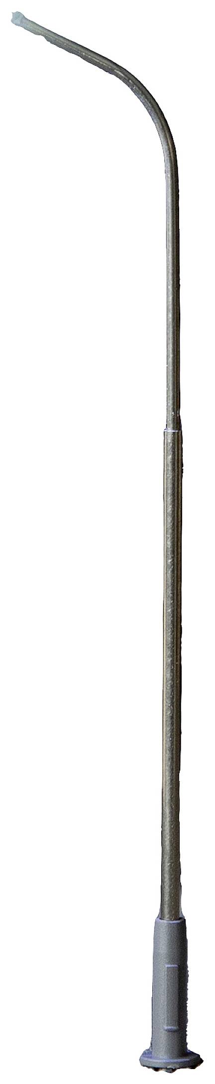 Ein langer, gebogener Metallstab mit einem Griff am unteren Ende. Möglicherweise ein Werkzeug oder Gerät.