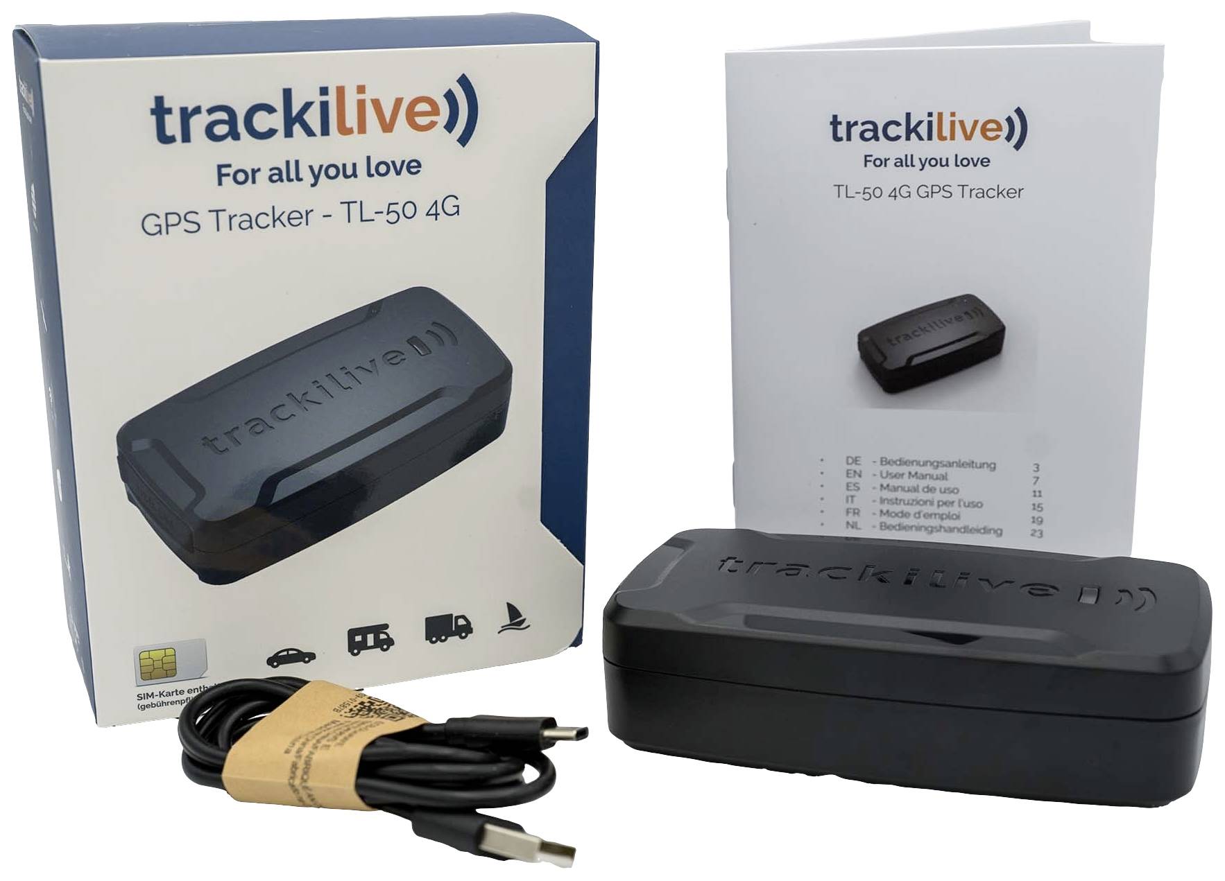Trackilive TL-50 4G GPS Tracker Fahrzeugtracker 1 St.