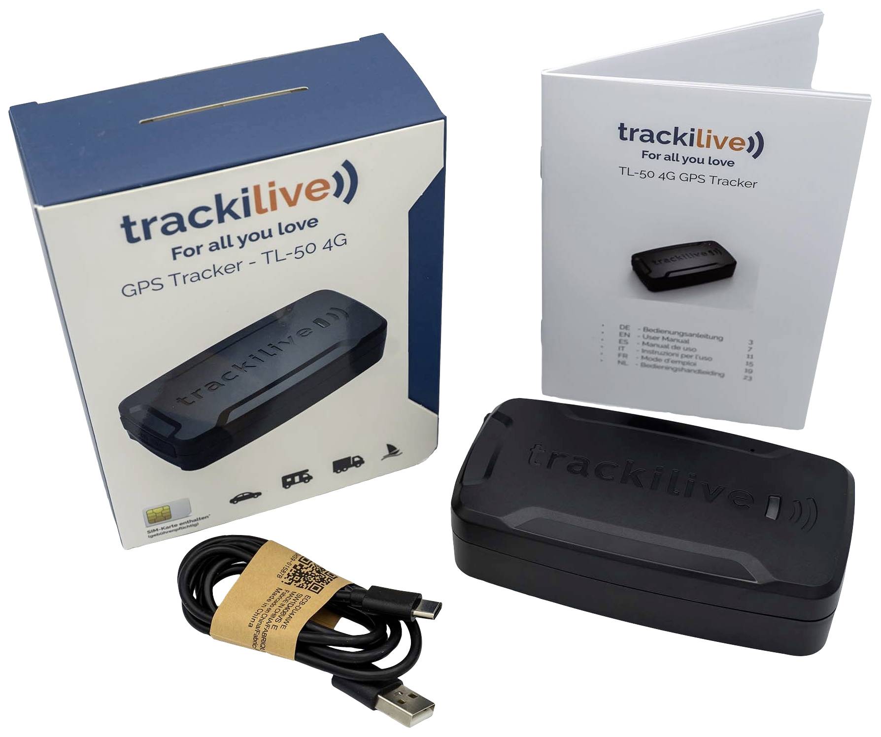 Trackilive TL-50 4G GPS Tracker Fahrzeugtracker 1St.