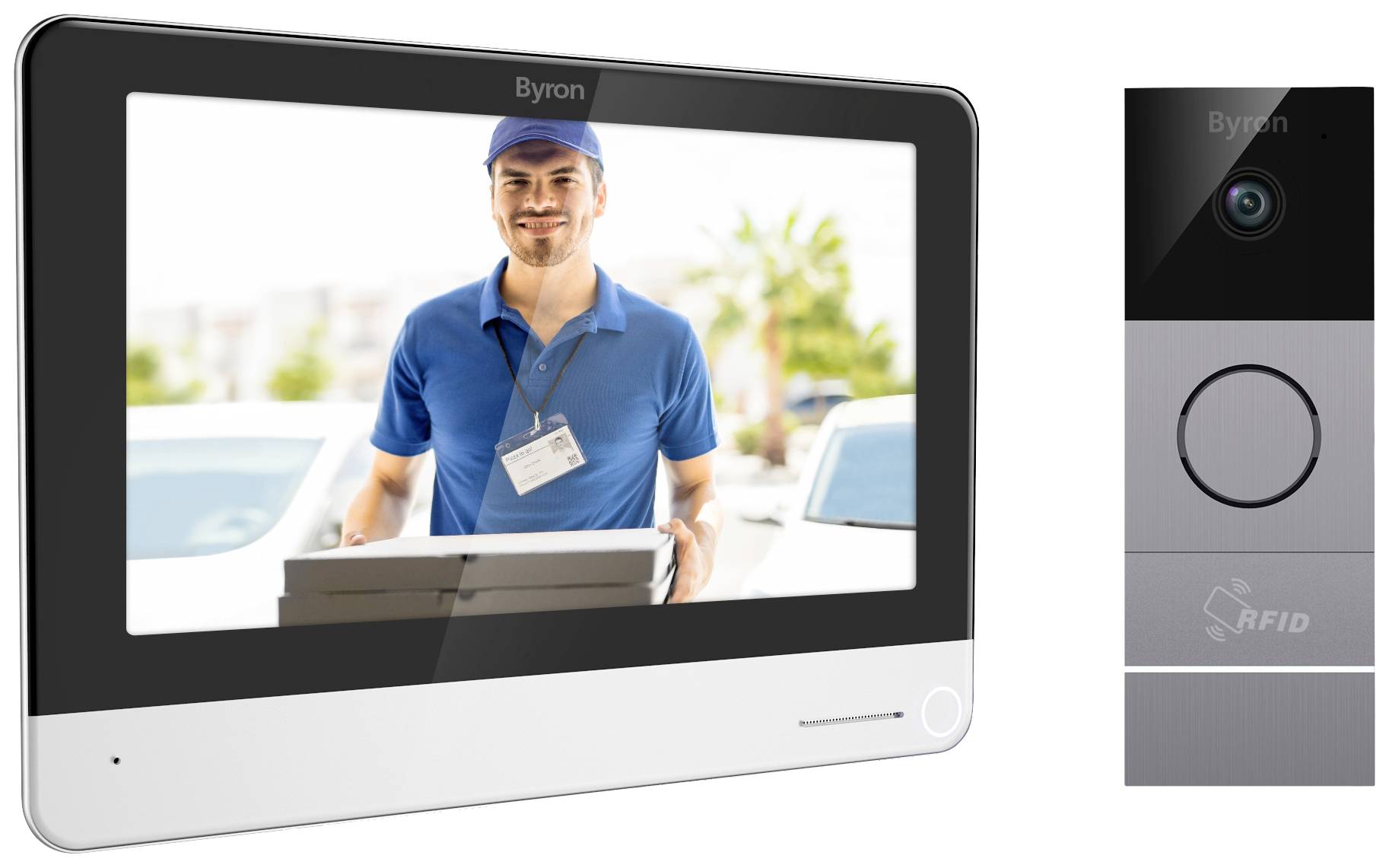 Byron DIC-23312 Video-Türsprechanlage WLAN Komplett-Set