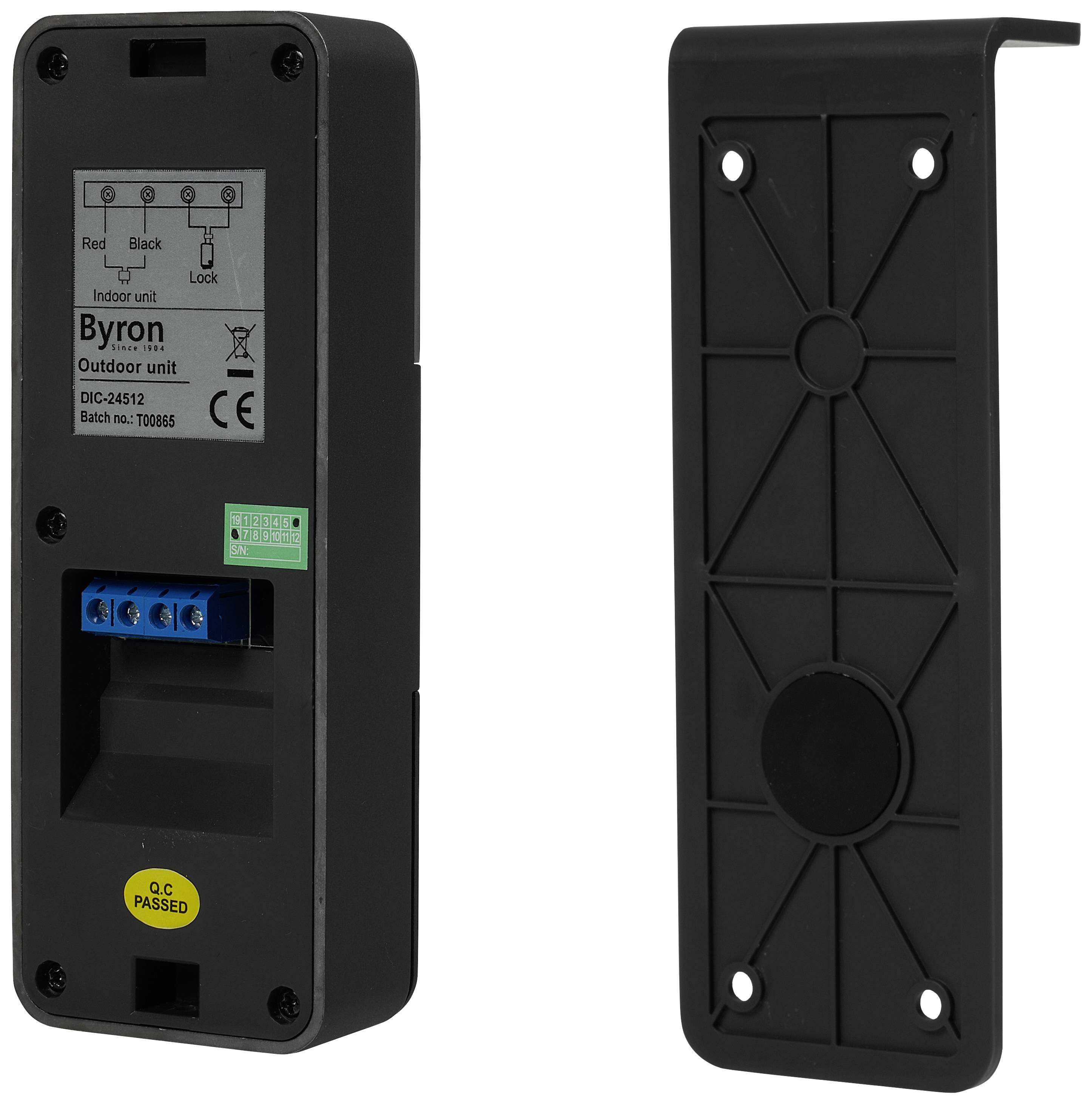 Byron DIC-24312 Video-Türsprechanlage Kabelgebunden Komplett-Set