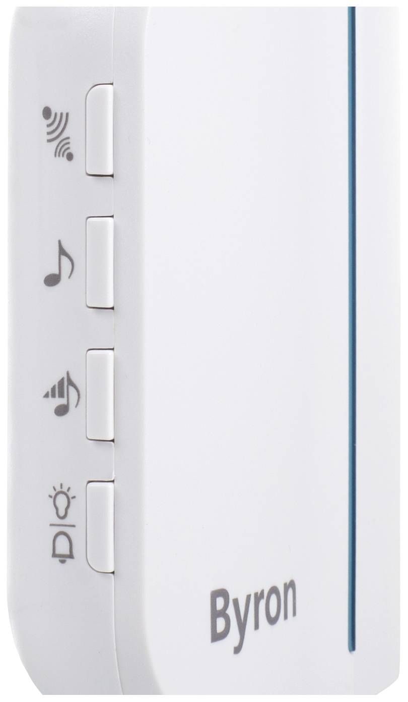 Byron DBY-23441 Klingel batterielos Weiß