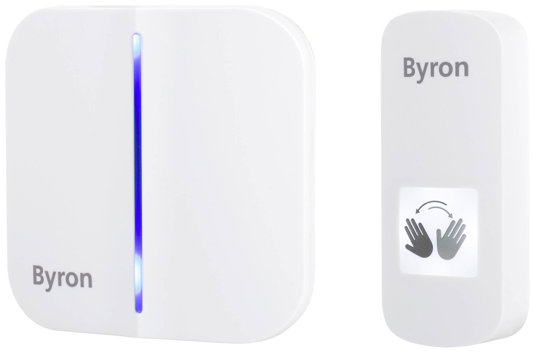 Byron DBY-23441 Klingel batterielos Weiß