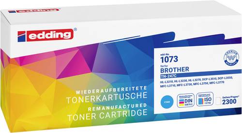 Edding Toner ersetzt Brother TN-247C Kompatibel Cyan 2300 Seiten EDD-1073 18-1073