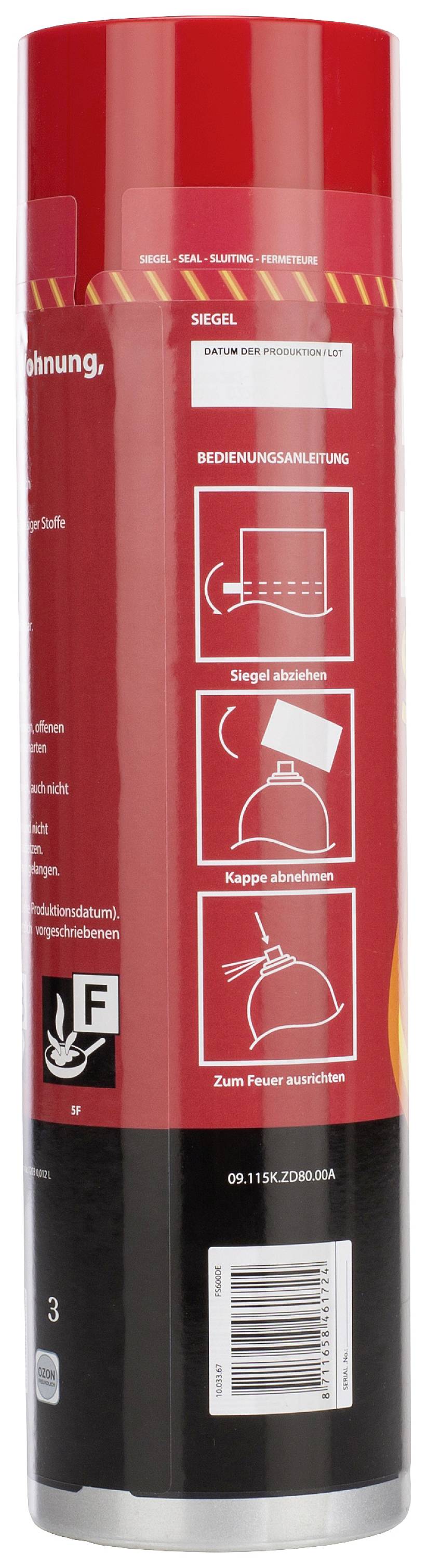 Tristar 10.033.67 Schaumfeuerlöschspray 0.6 l Brandklasse: A, B, F Inhalt 1 St.