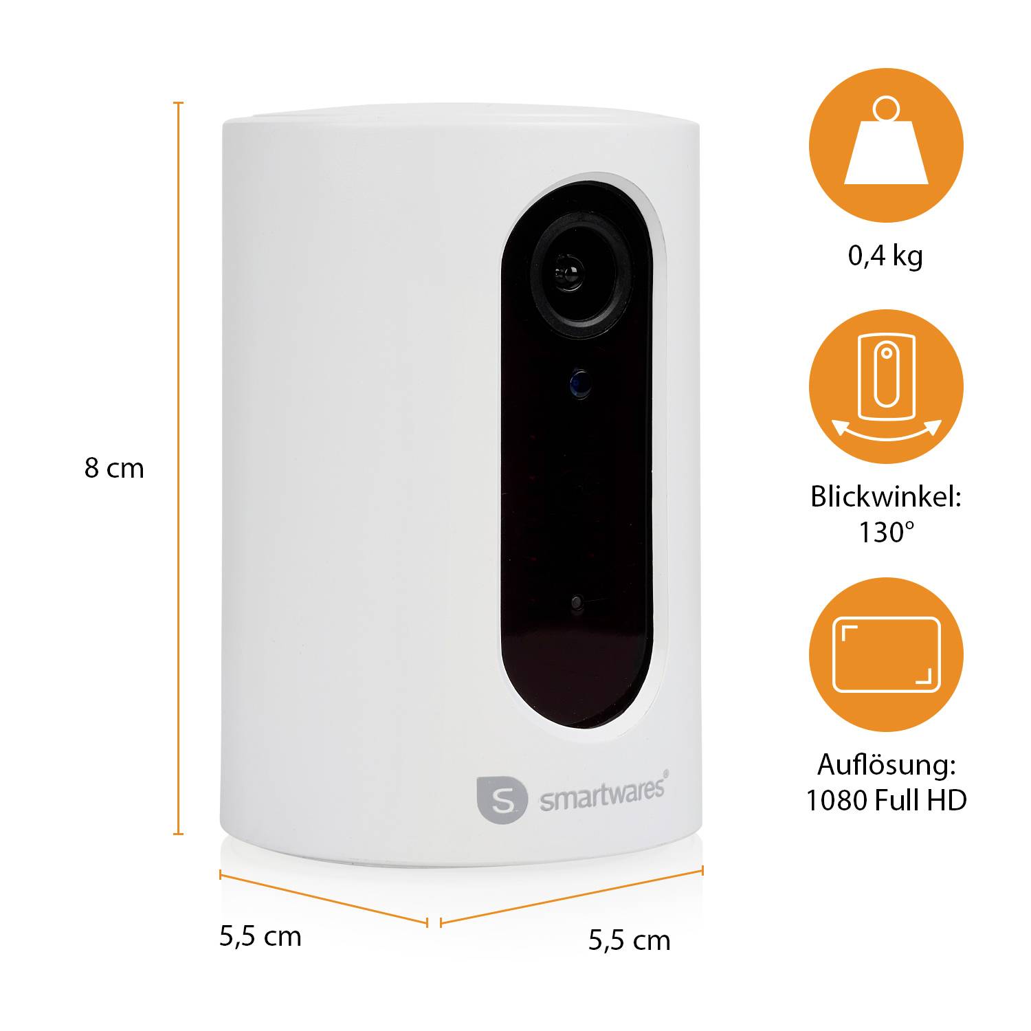 Smartwares CIP-37350 WLAN IP Überwachungskamera 1920 x 1080 Pixel