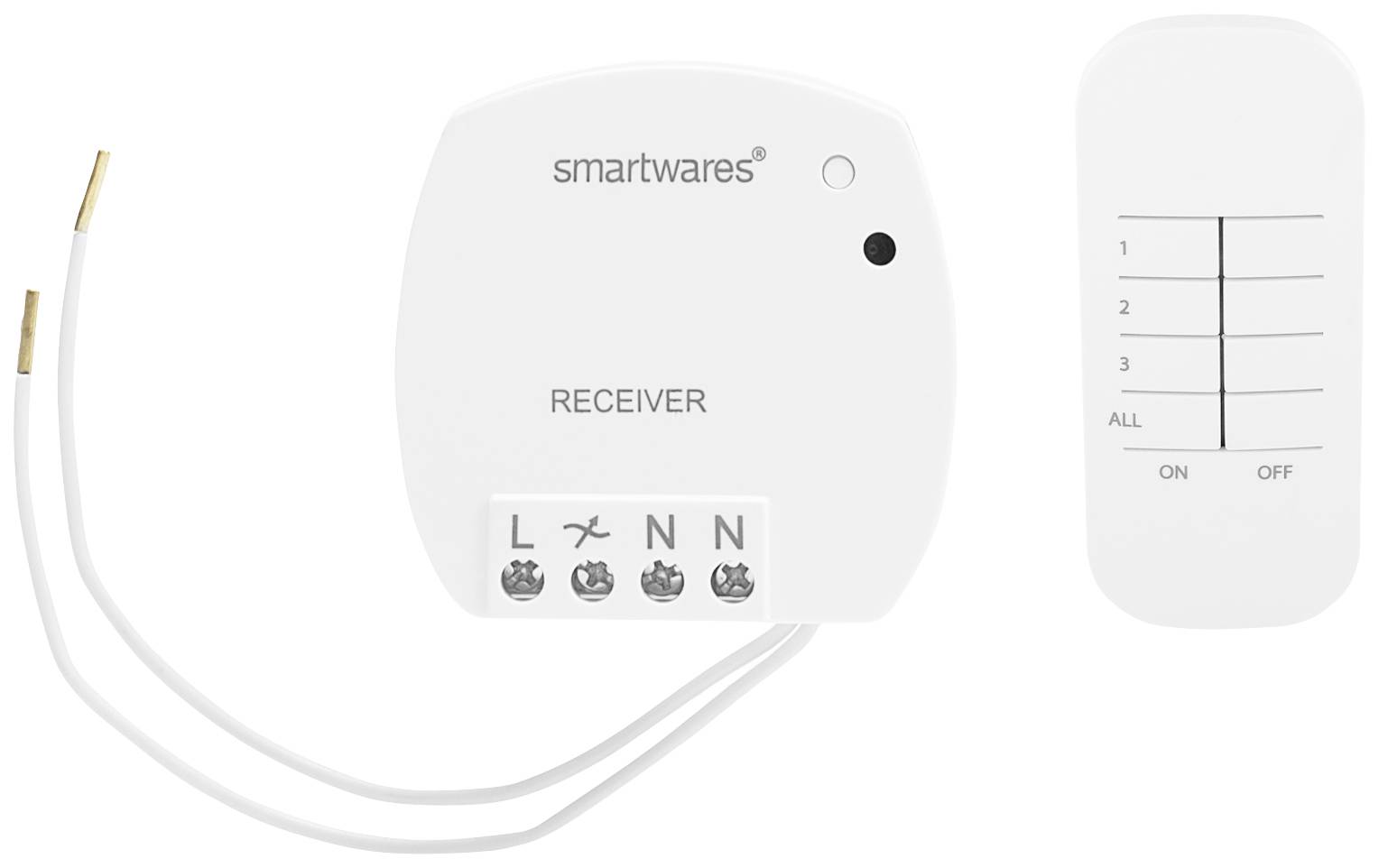 Smartwares SH4-99560 FSK 433MHz Funk-Schalter, Fernbedienung mit Dimmfunktion SH4-99560