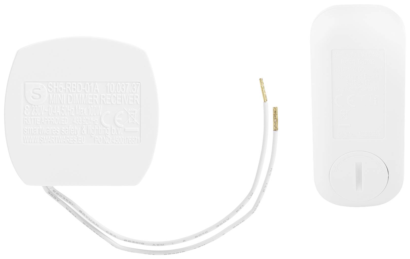 Smartwares SH4-99560 FSK 433MHz Funk-Schalter, Fernbedienung mit Dimmfunktion SH4-99560