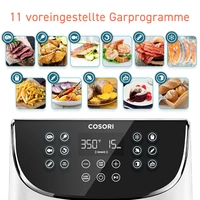 Cosori CP158-AF-RXW Heißluft-Fritteuse 5.5 l 1700 W Antihaftbeschichtung, BPA-frei, mit Display, Ti Cosori CP158-AF-RXW Heißluft-Fritteuse 5.5 l 1700 W Antihaftbeschichtung, BPA-frei, mit Display, Ti