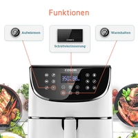 Cosori CP158-AF-RXW Heißluft-Fritteuse 5.5l 1700W Antihaftbeschichtung, BPA-frei, mit Display, Timerfunktion, Überhitzungsschutz Cosori CP158-AF-RXW Heißluft-Fritteuse 5.5l 1700W Antihaftbeschichtung, BPA-frei, mit Display, Timerfunktion, Überhitzungsschutz