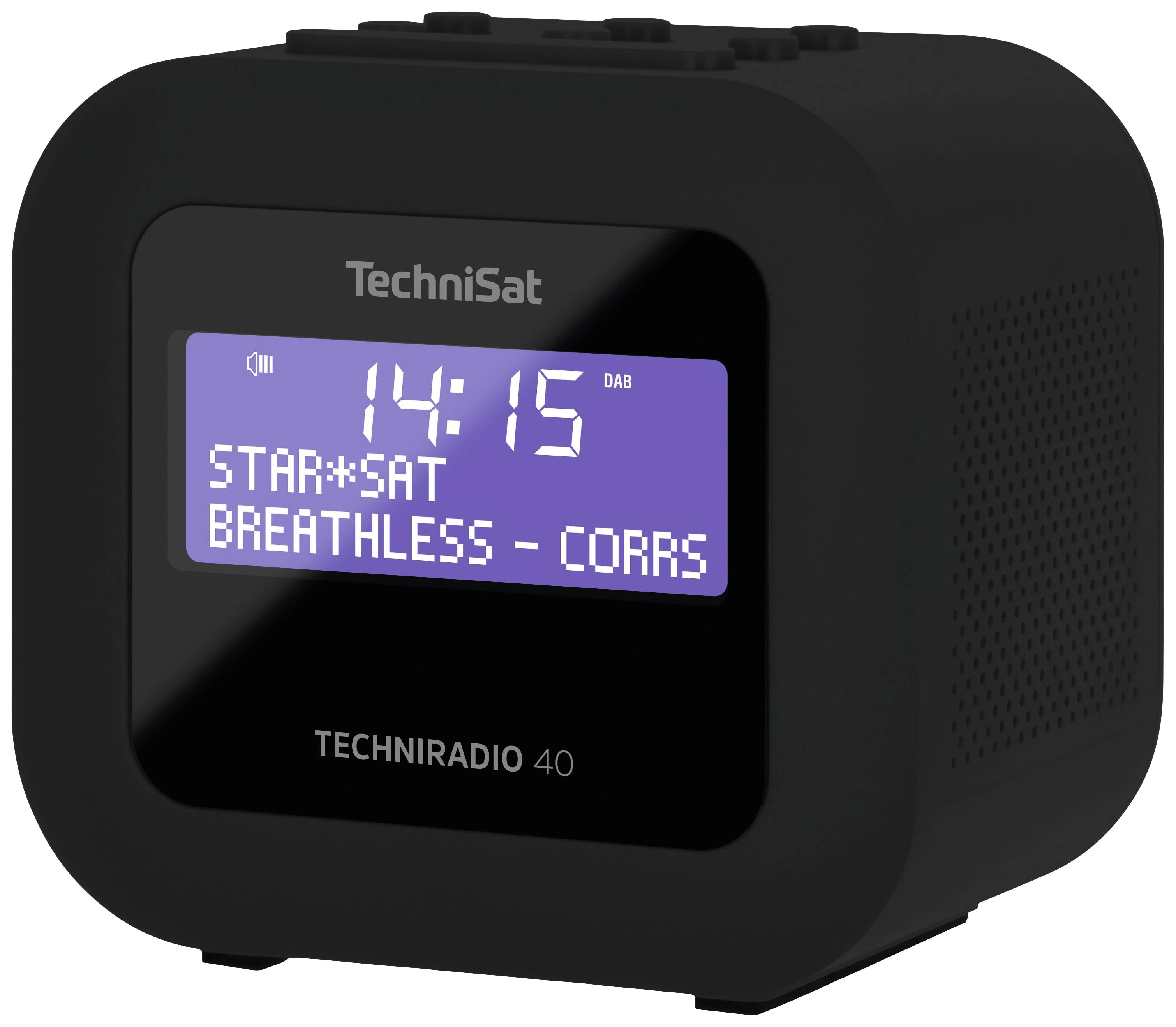 TechniSat TECHNIRADIO 40 Taschenradio DAB+, UKW Weckfunktion, Inkl. Lautsprecherbox Schwarz