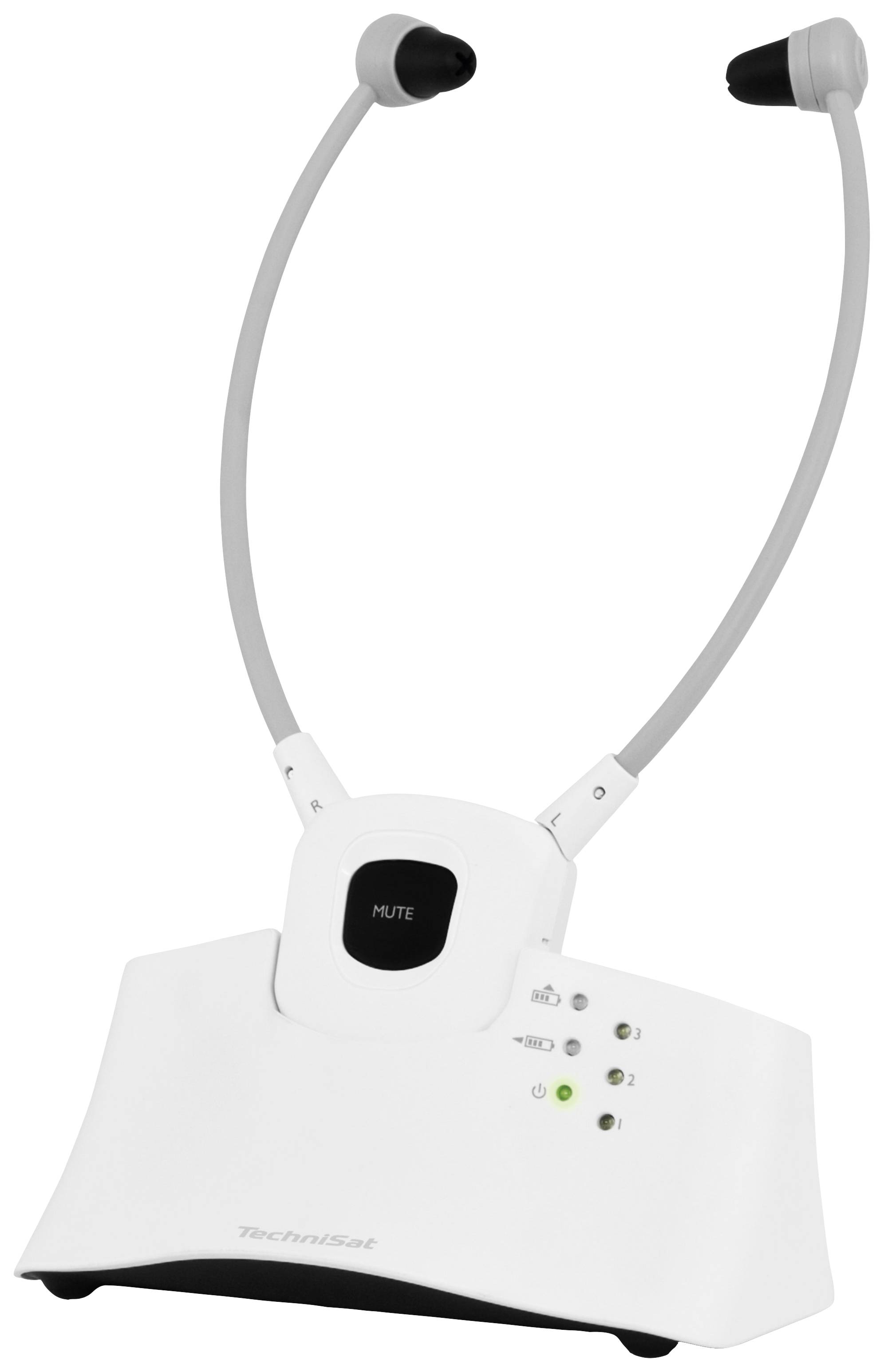 TechniSat STEREOMAN ISI 2 Over Ear Headset Funk Stereo Weiß