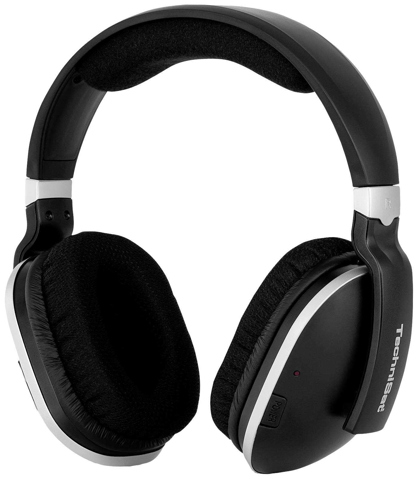 TechniSat STEREOMAN 2 Over Ear Kopfhörer Funk Stereo Schwarz/Silber