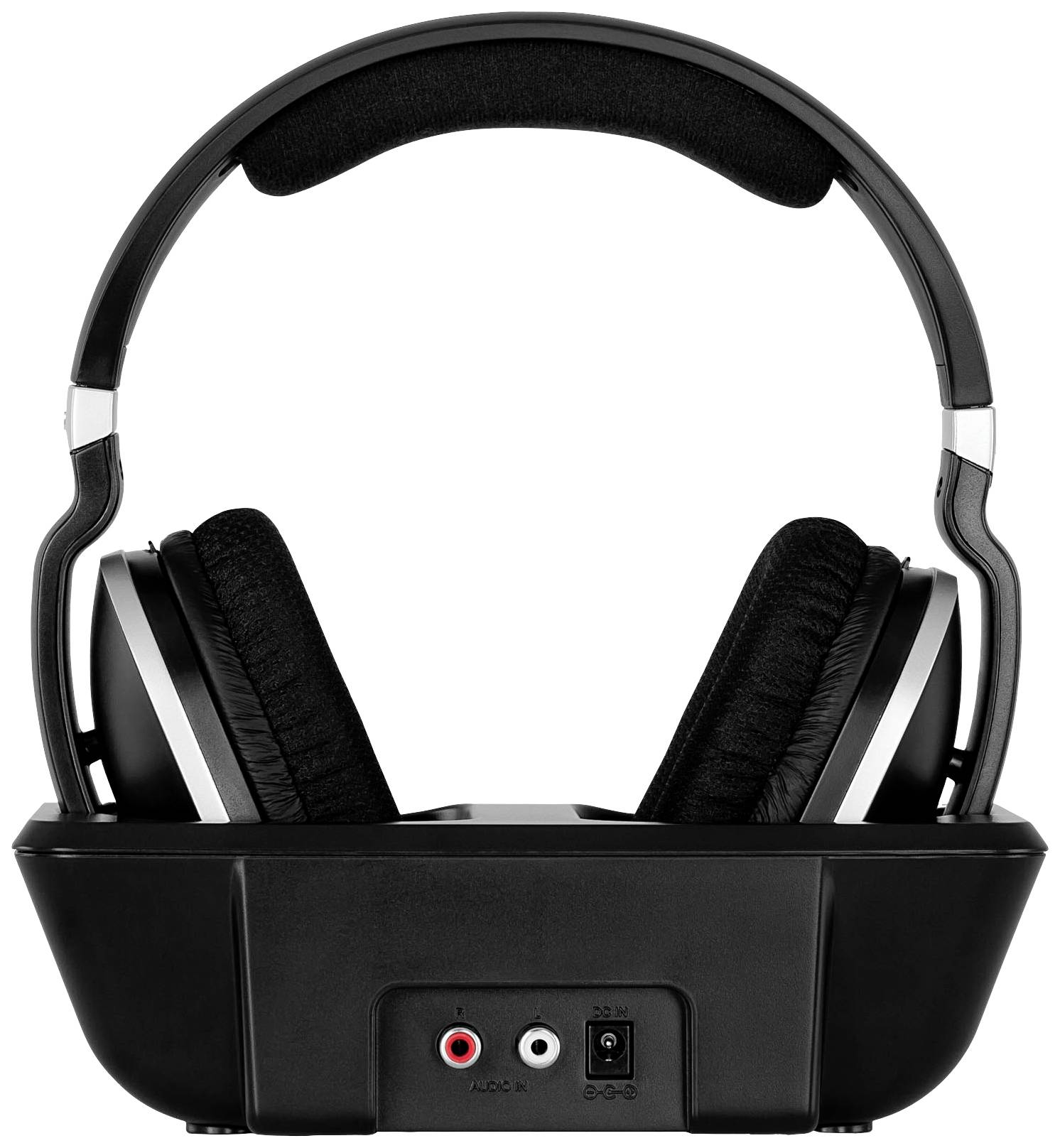 TechniSat STEREOMAN 2 Over Ear Kopfhörer Funk Stereo Schwarz/Silber