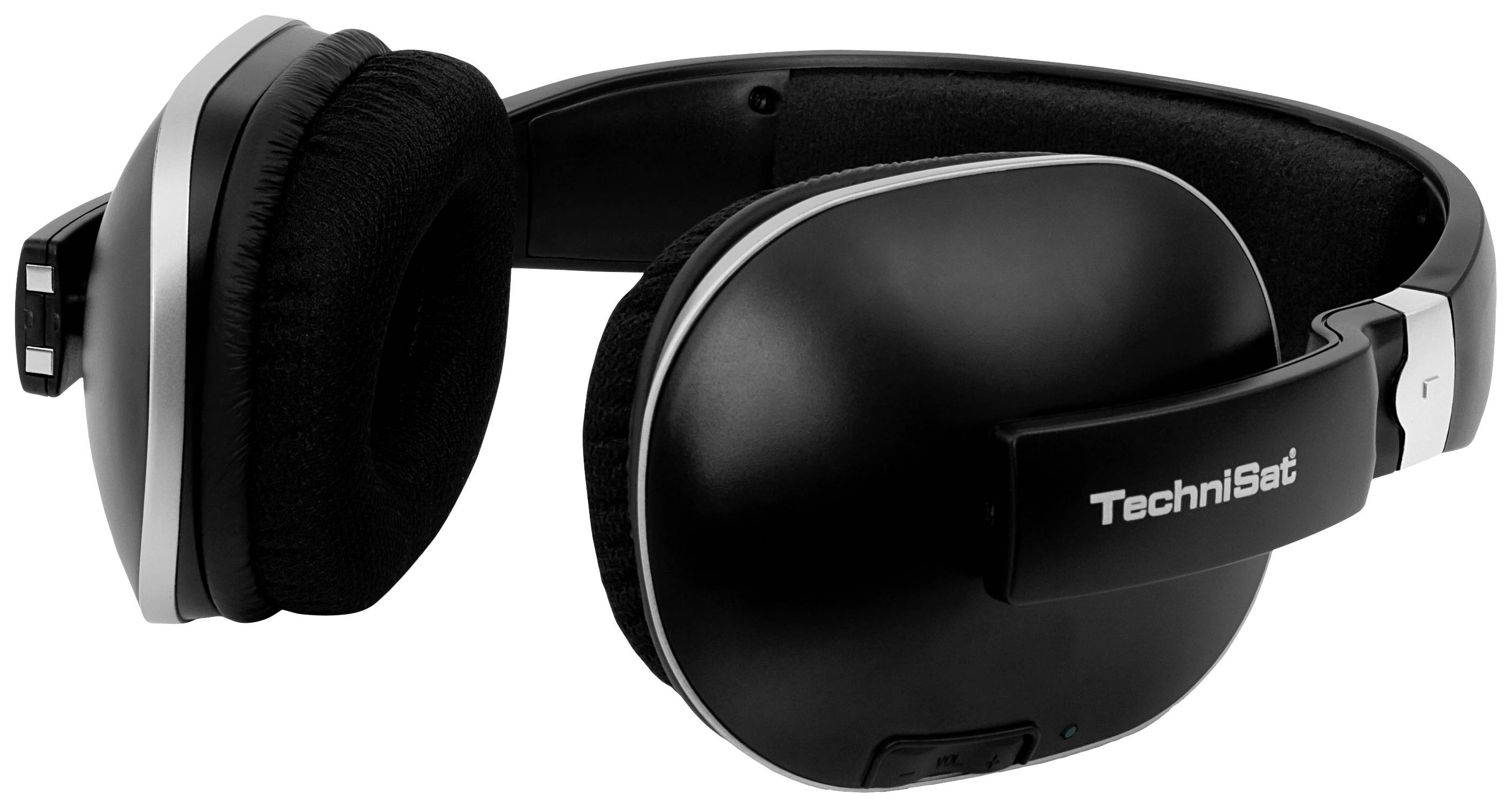 TechniSat STEREOMAN 2 Over Ear Kopfhörer Funk Stereo Schwarz/Silber