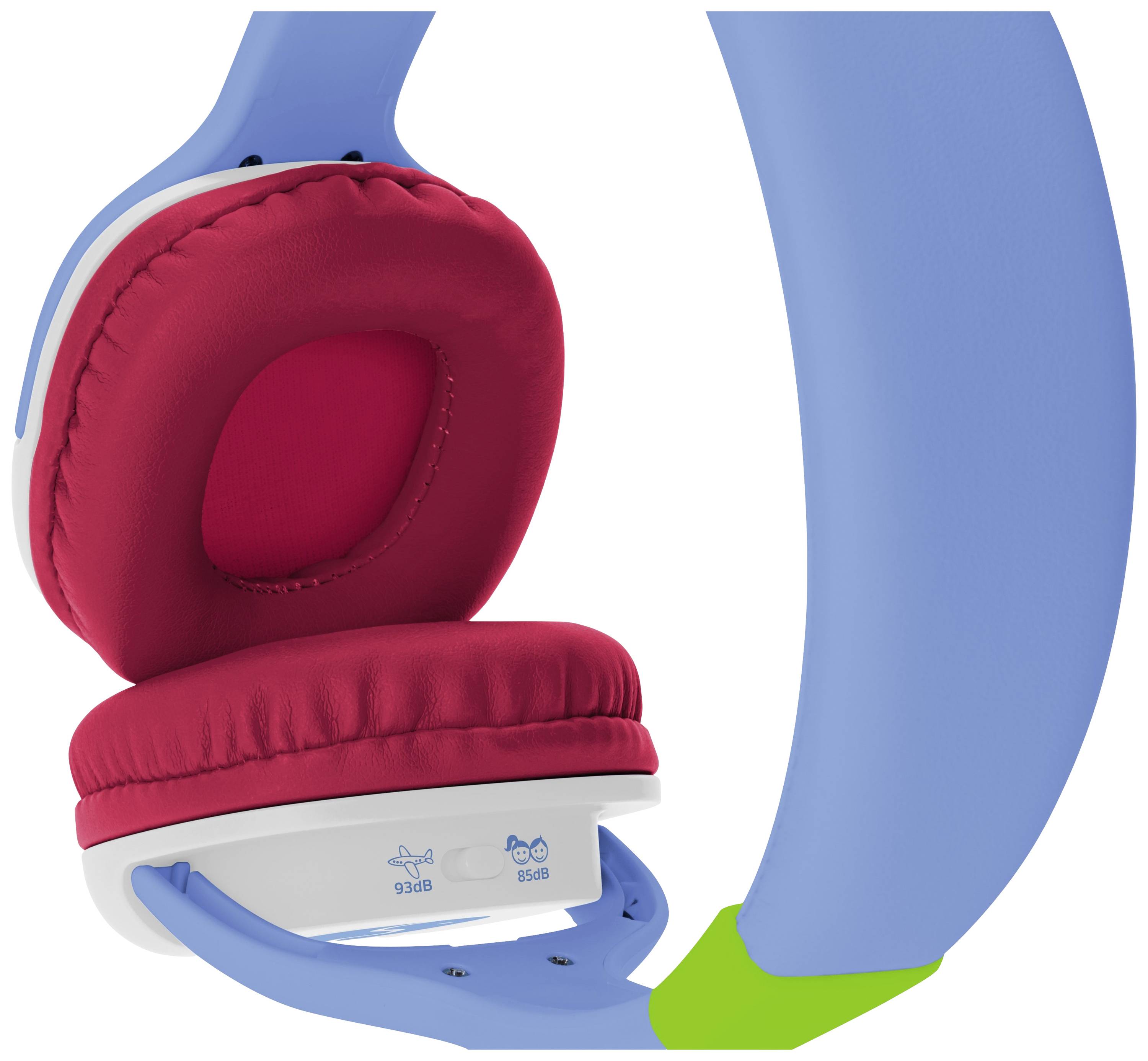 TechniSat TECHNIFANT Hörchen mit Kabel, blau Kinder Over Ear Kopfhörer kabelgebunden Blau, Weiß, Rot