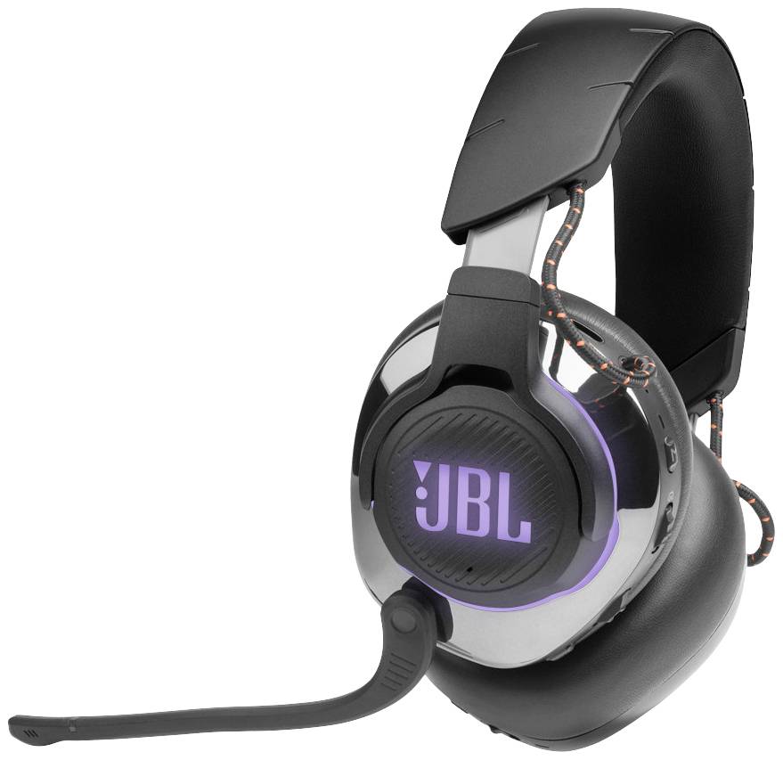JBL Quantum 810 Over Ear Headset Bluetooth® Schwarz Noise Cancelling, Mikrofon-Rauschunterdrückung Headset, Lautstärkeregelung, Mikrofon-Stummsch