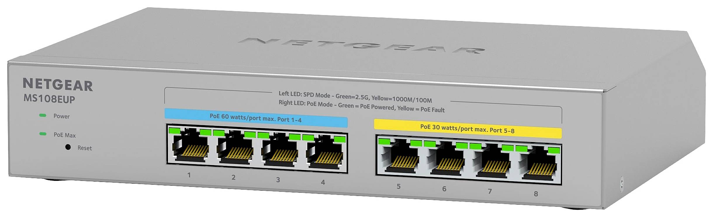 NETGEAR MS108EUP Managed Netzwerk Switch 2.5 GBit/s