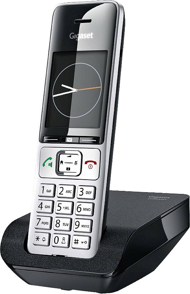 Gigaset COMFORT 500 DECT, GAP Schnurloses Telefon analog Babyphone, Freisprechen, für Hörgeräte kompatibel, Headsetanschluss