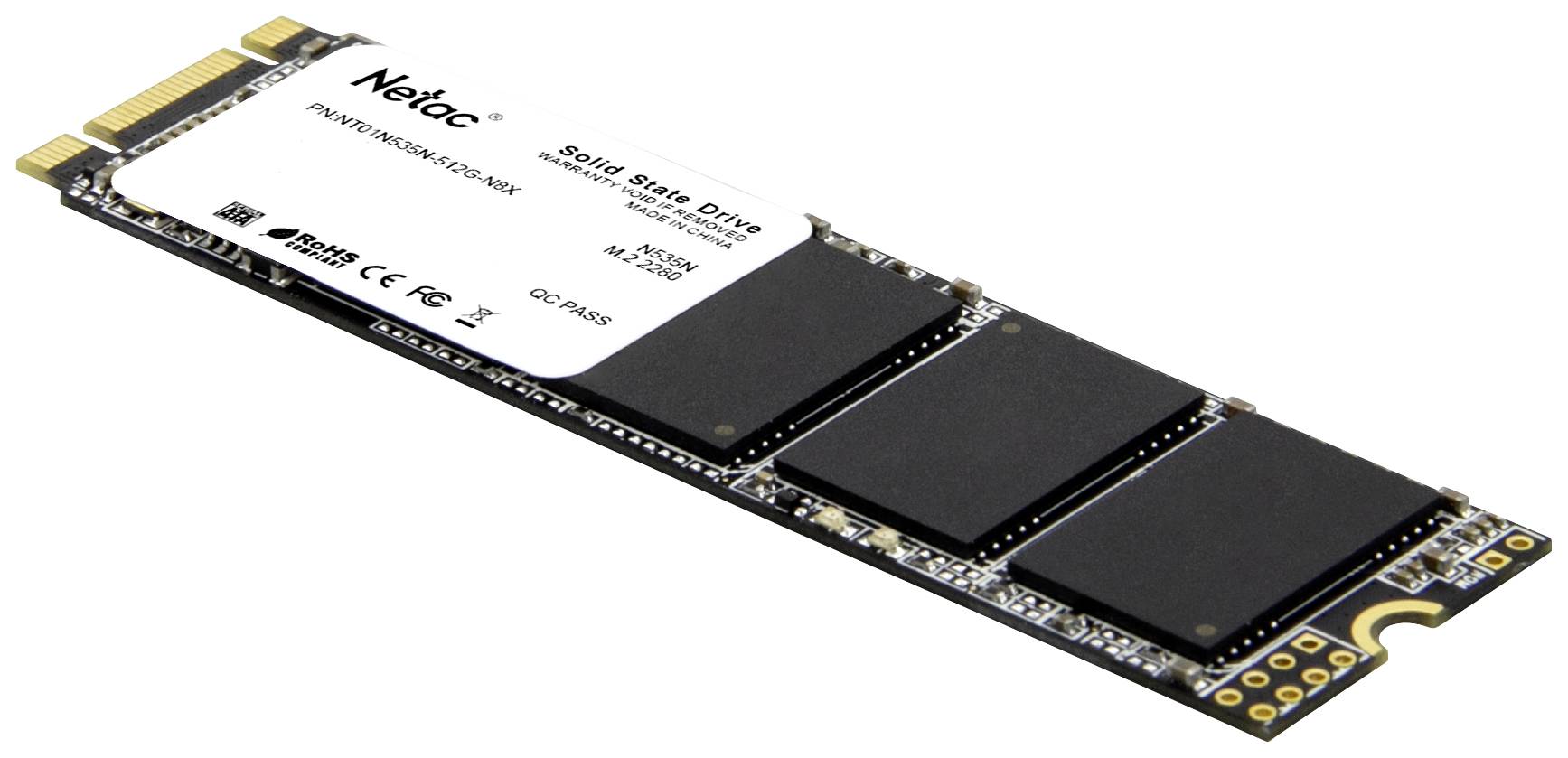 Netac Technology 512 GB Interne M.2 SATA SSD 2280 SATA 6 Gb/s Retail NT01N535N-512G-N8X