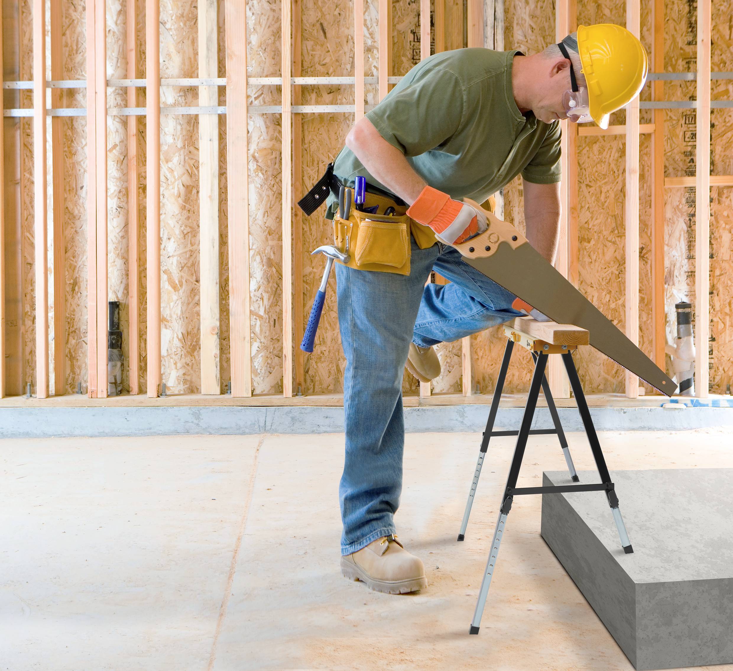 TOOLCRAFT TO-7726194 Stahl Sägebock höhenverstellbar 150kg (B x H x T) 500 x 645 x 995mm 7kg 1St.