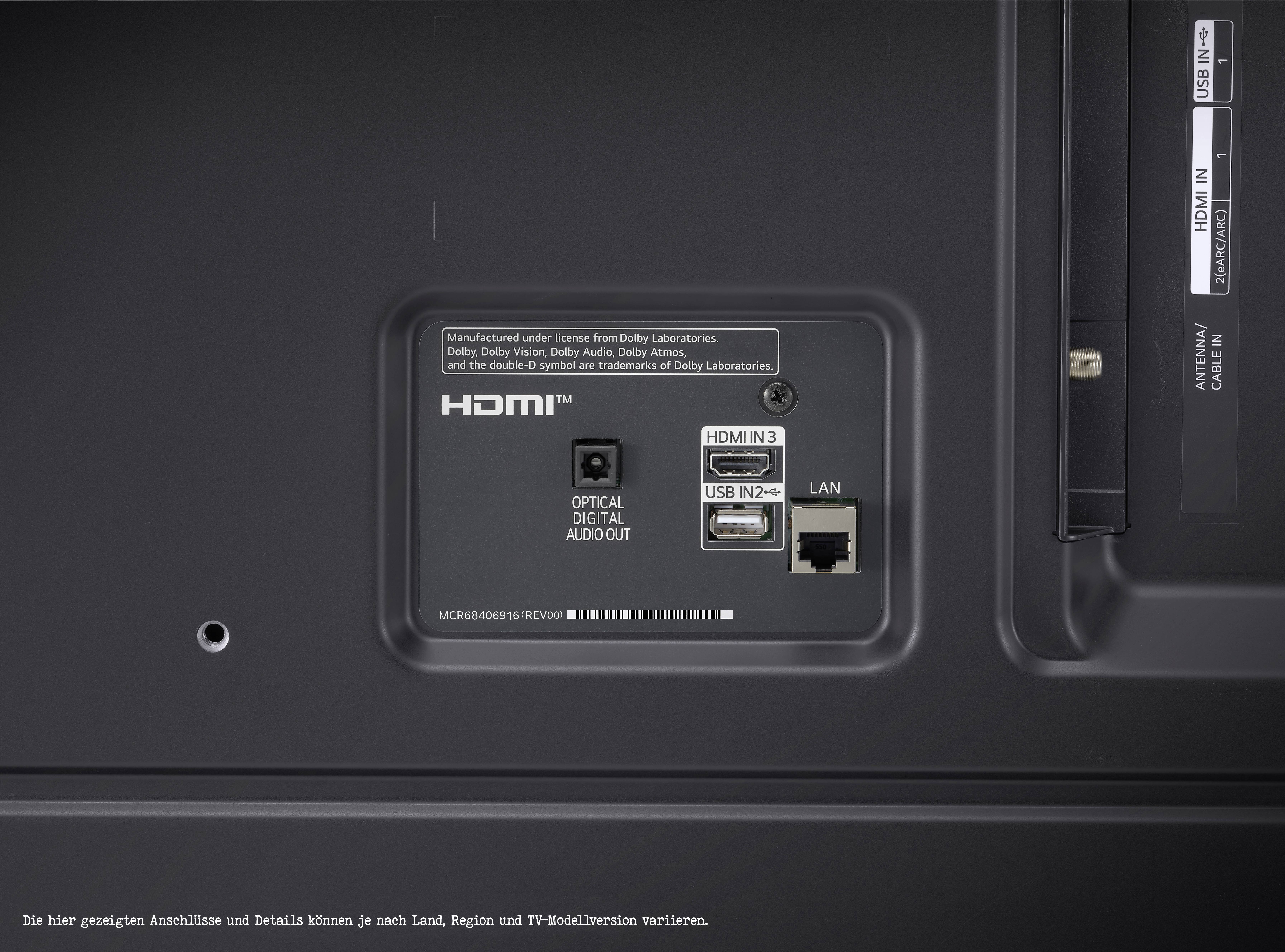 LG Electronics 43NANO769QA.AEUD LED-TV 109 cm 43 Zoll EEK G (A - G) DVB-T2, DVB-C, DVB-S2, UHD, Smart TV, WLAN, PVR ready, CI+ Schwarz