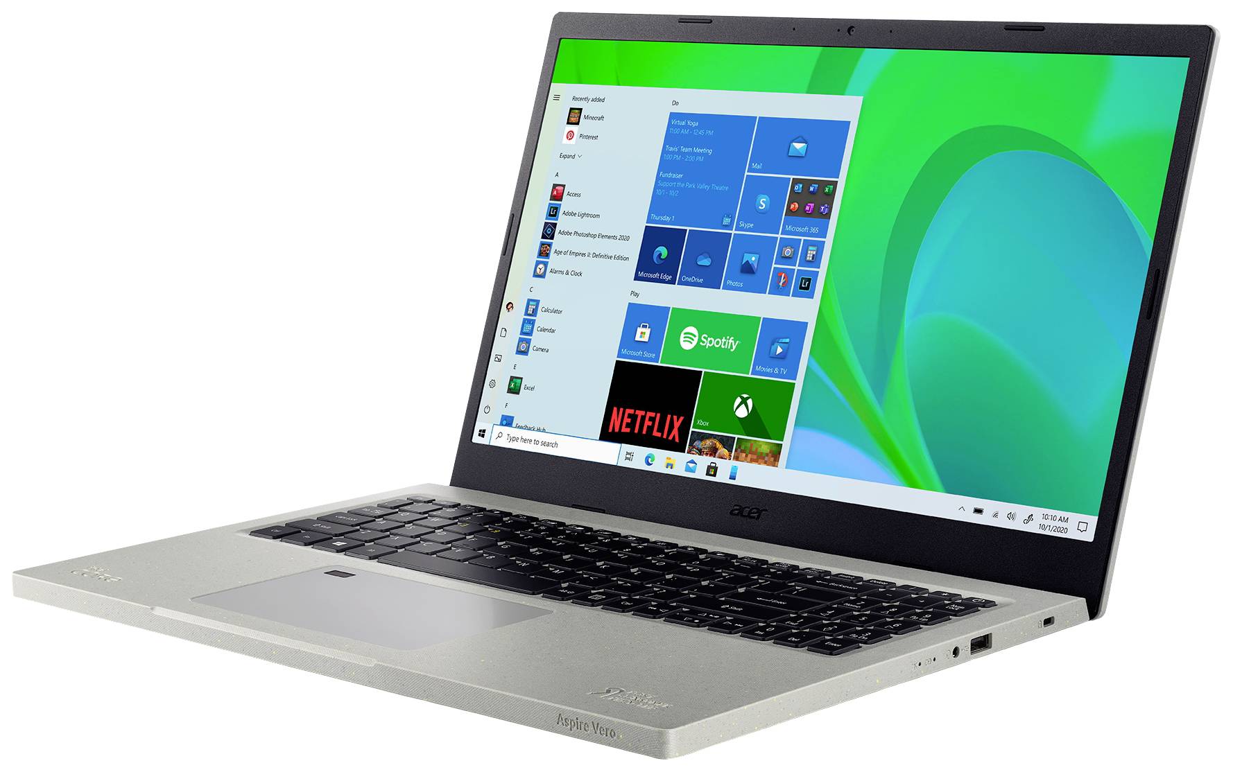 Acer Notebook Aspire Vero AV15-51-78SE 39.6 cm (15.6 Zoll) Full HD Intel® Core™ i7 i7-1195G7 16 GB RAM 1000 GB SSD Intel Iris Xe Win 11 Home Gr