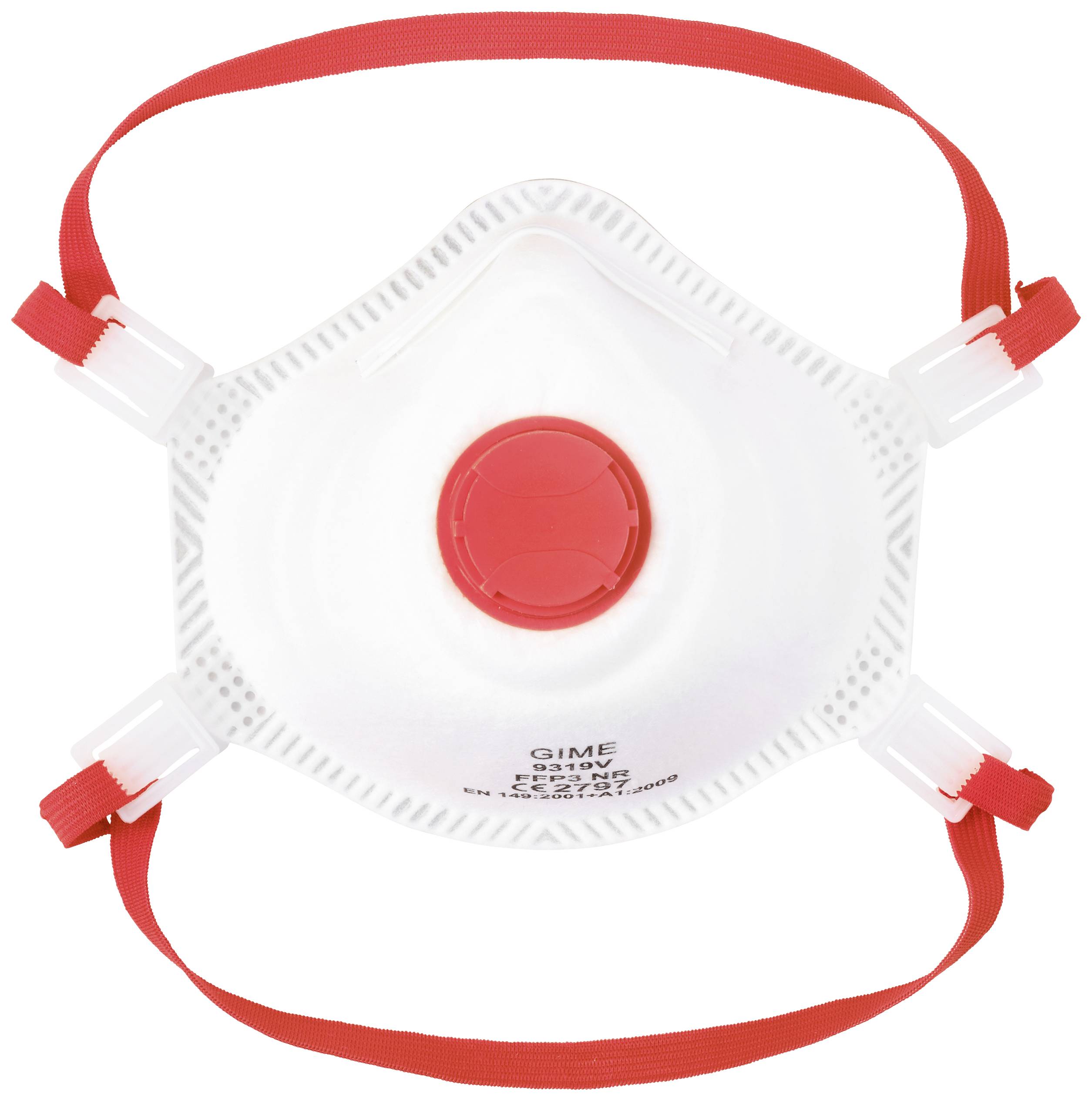 GIME 2575496 Feinstaubmaske mit Ventil FFP3 10 St. EN 149:2001 + A1:2009 DIN 149:2001 + A1:2009