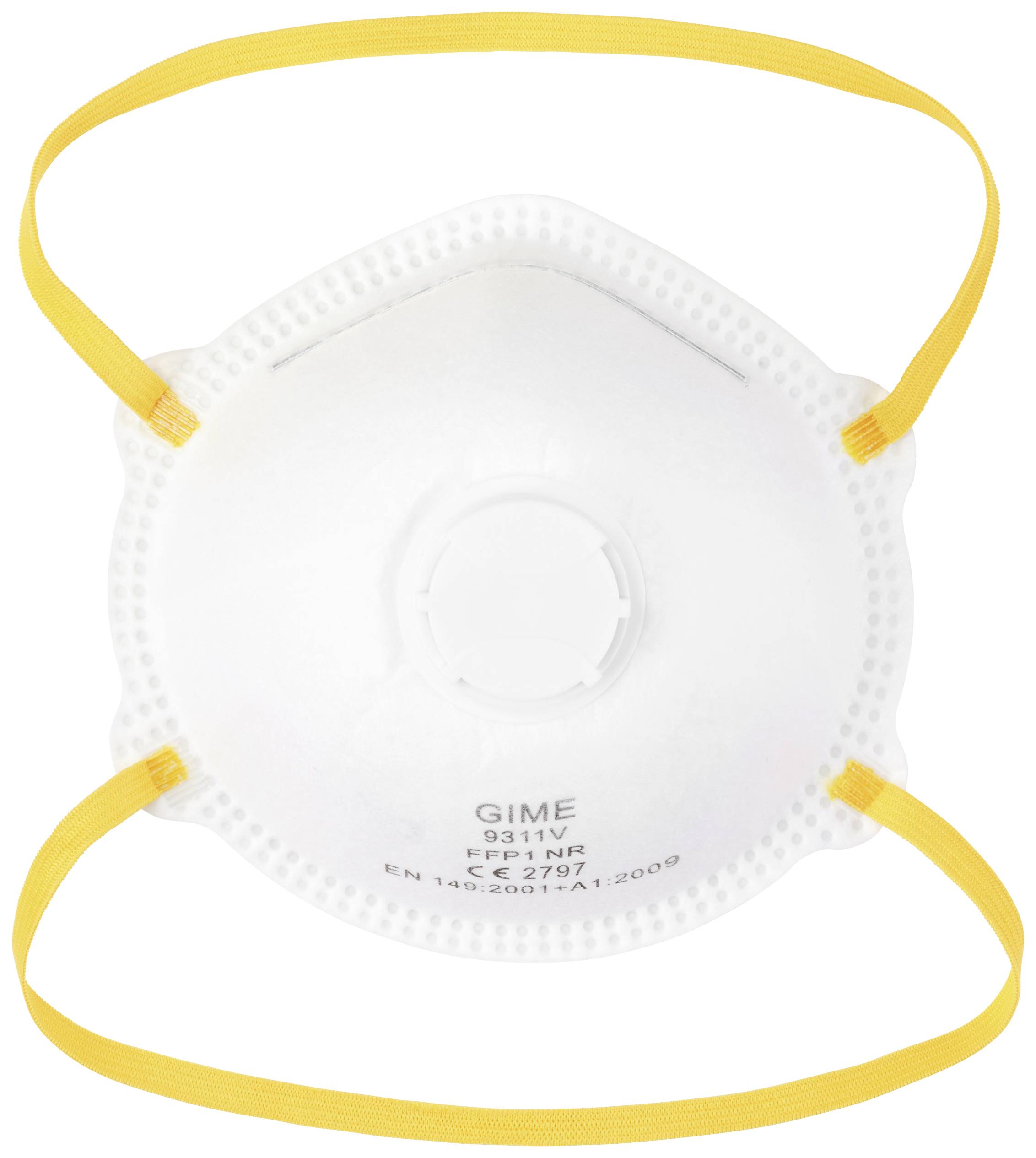 GIME 2575497 Feinstaubmaske mit Ventil FFP1 10 St. EN 149:2001 + A1:2009 DIN 149:2001 + A1:2009