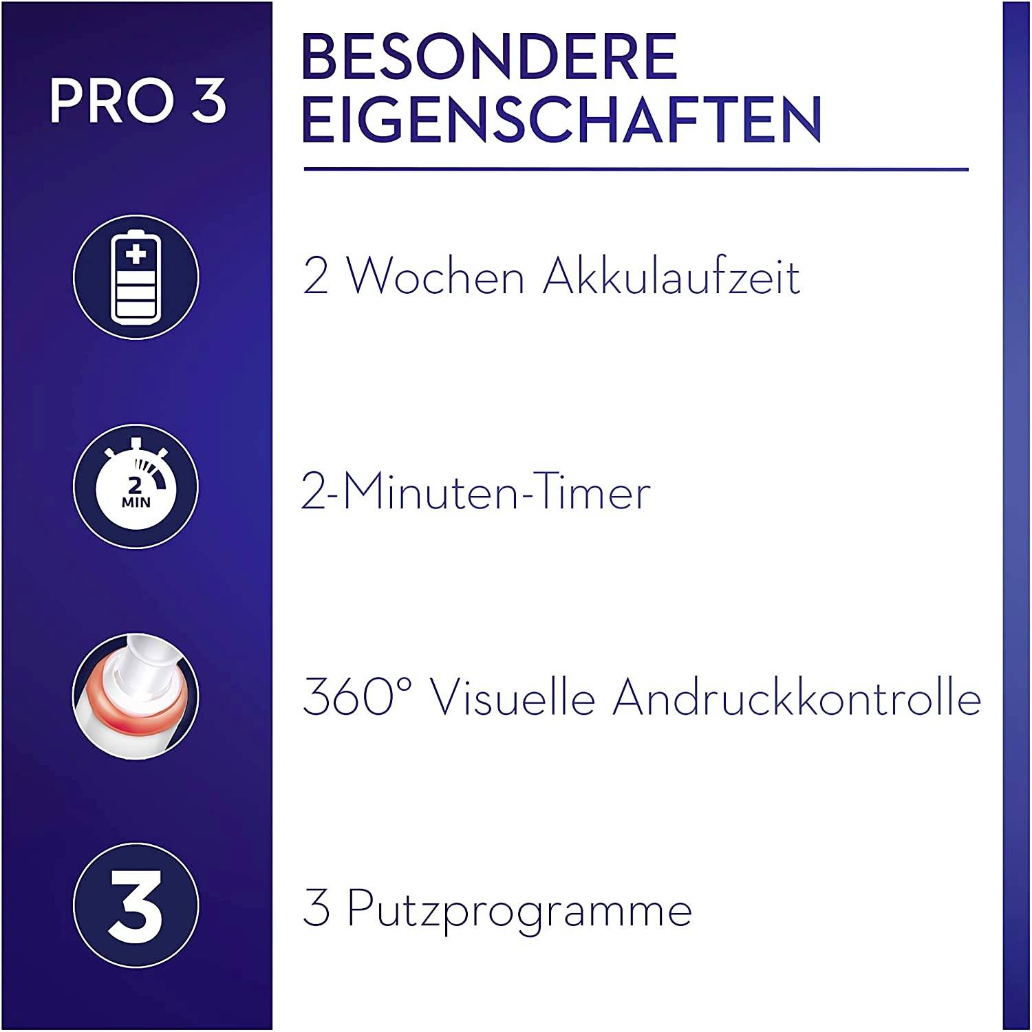 Oral-B Pro 3 3900 3900 Elektrische Zahnbürste Rotierend/Oszilierend/Pulsieren Schwarz