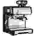 Graef ESM 802 Espressomaschine mit Siebträger Schwarz, Edelstahl 1600W mit Heißwasserauslass, mit Mahlwerk