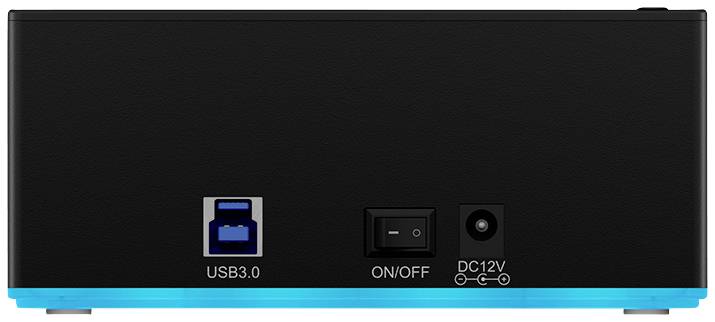 ICY BOX IB-127CL-U3 USB-A (USB 3.0) SATA 6 Gb/s 2 Port Festplatten-Kopierstation 3.5 Zoll, 2.5 Zoll mit Clone-Funktion