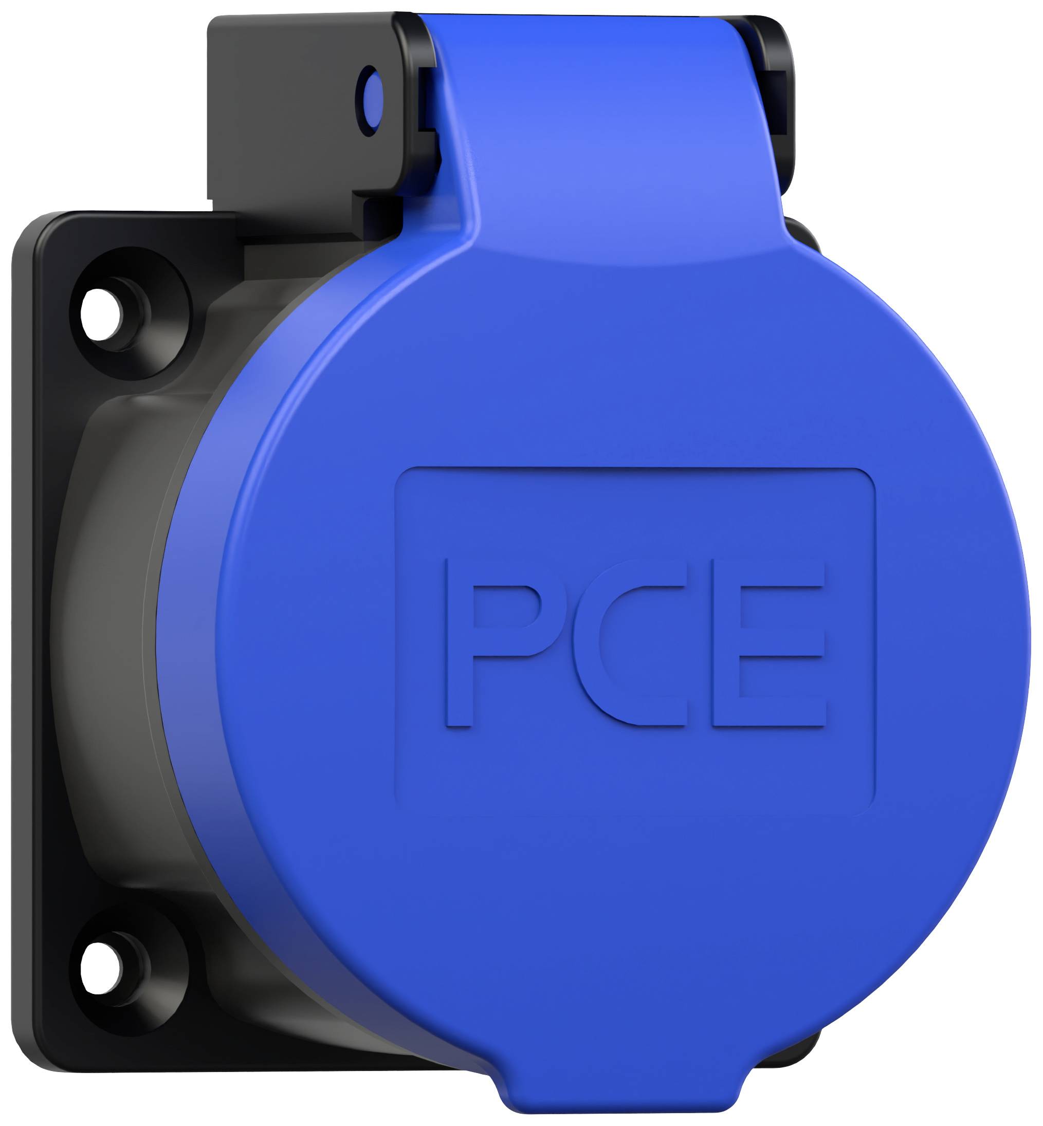 PCE 1323-0bc Aufputz-Steckdose IP55 Schwarz/Blau