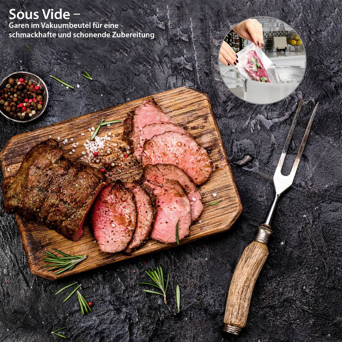 Profi Cook 8910152 50x Vakuumbeutel groß 28x40cm