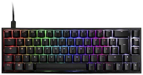 Ducky ONE 2 SF USB Tastatur, Gaming-Tastatur Deutsch, QWERTZ Schwarz Beleuchtet, Switch: Black