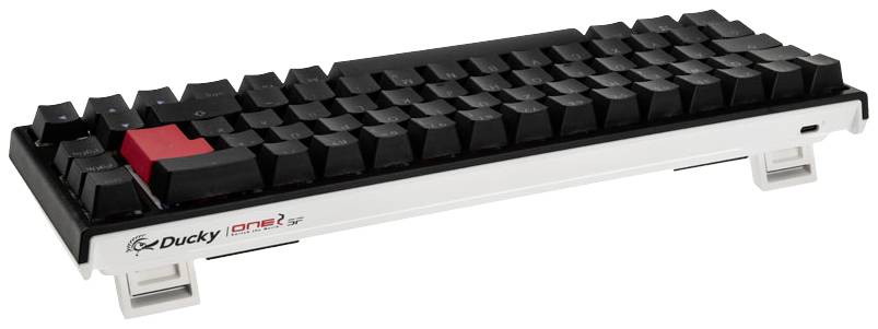 Ducky ONE 2 SF USB Tastatur, Gaming-Tastatur Deutsch, QWERTZ Schwarz Beleuchtet, Switch: Red