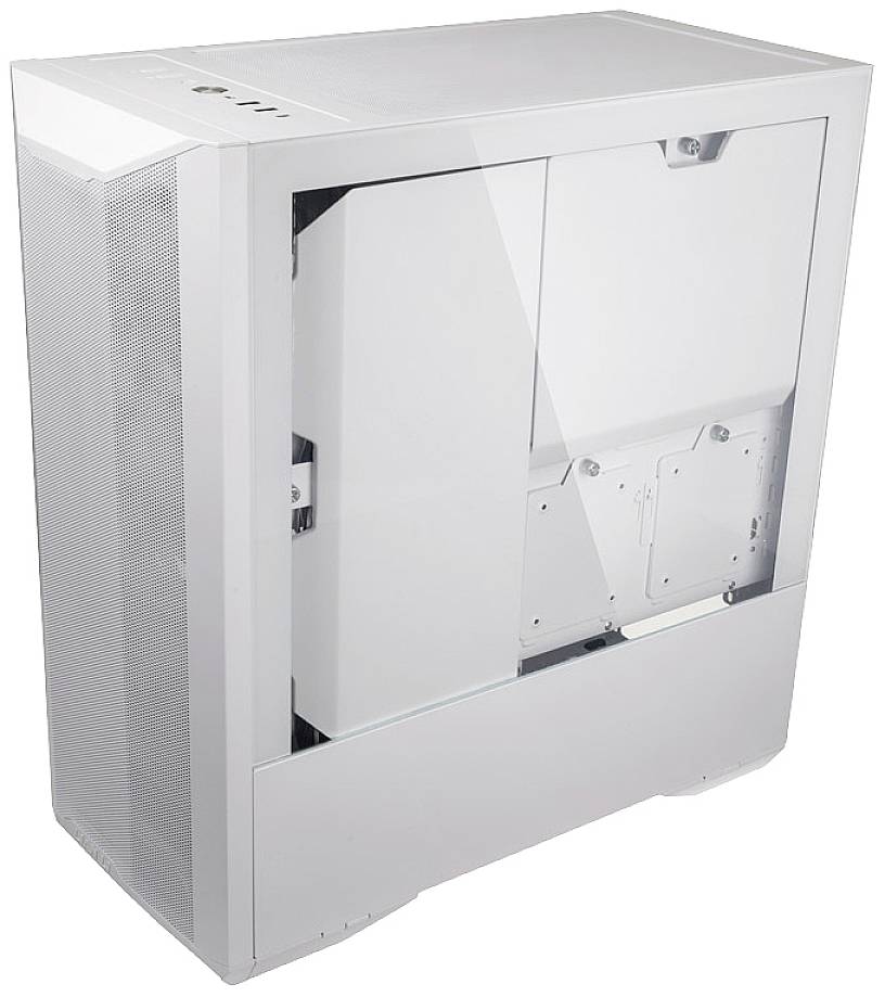 Lian Li LANCOOL II Mesh C RGB Snow Edition Midi-Tower PC-Gehäuse, Gaming-Gehäuse Weiß 3 Vorinstallierte LED Lüfter, Seitenfenster, Staubfilter
