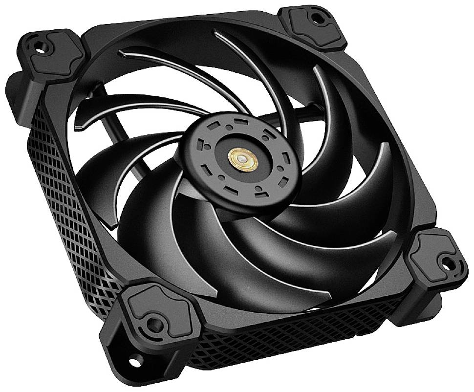 Jonsbo HF-120 PWM PC-Gehäuse-Lüfter Schwarz (B x H x T) 120 x 25 x 120mm